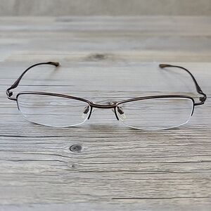 Hikari 23 Titanium Eyeglasses Matte Copper Half Rim 52-17 130 FRAMES‎ ONLY Rare